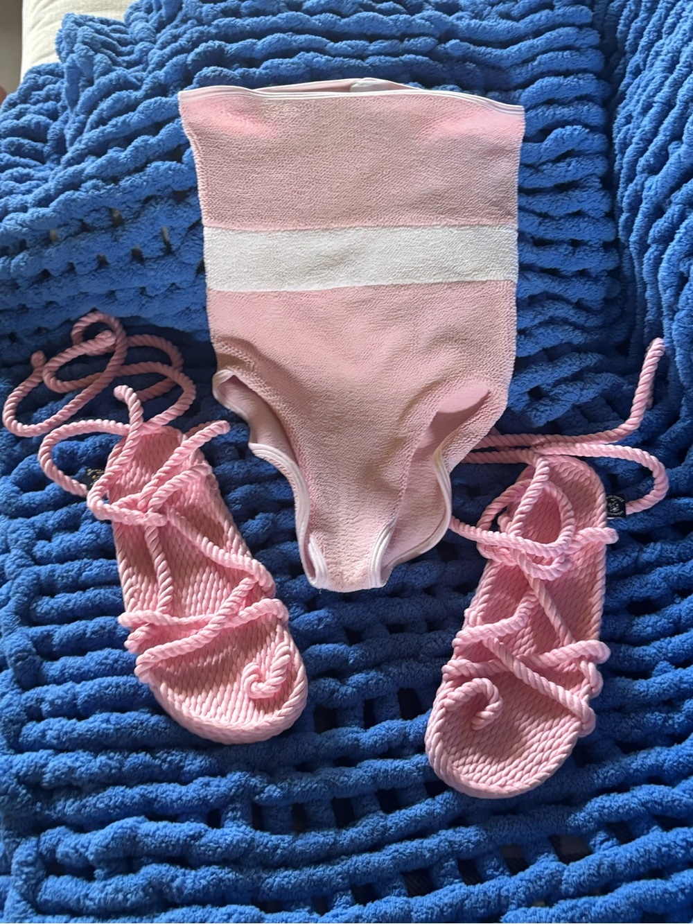 RARE Hunza G Strapless Swimsuit OOAK, EEUC! FREE SHIPPING